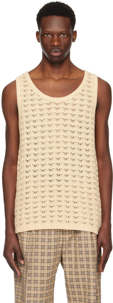 CMMN SWDN Beige Cray Tank Top Cover