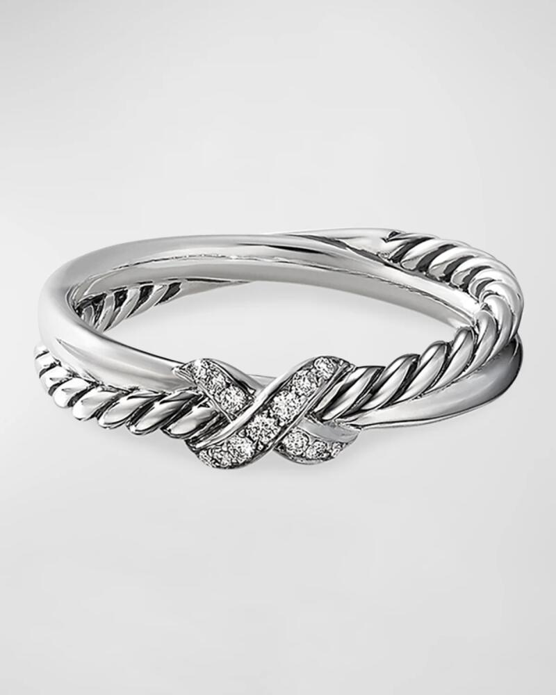 David Yurman Petite X Ring with Pave Diamonds Cover