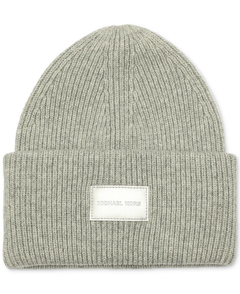 Michael Michael Kors Women's Fine Rib Cuff Beanie - Pearl Heather Cover