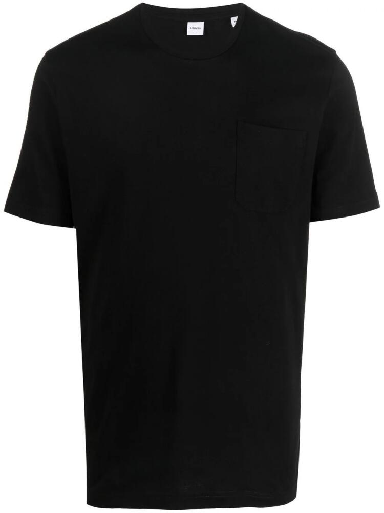 ASPESI short-sleeve cotton T-shirt - Black Cover