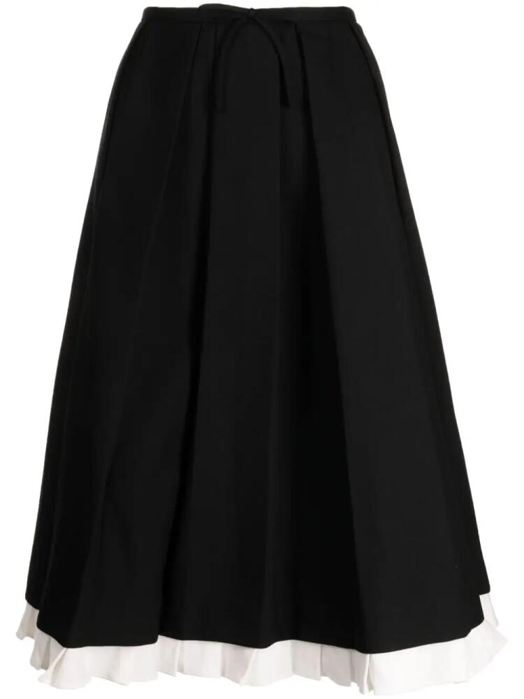 SHUSHU/TONG layered midi skirt - Black Cover