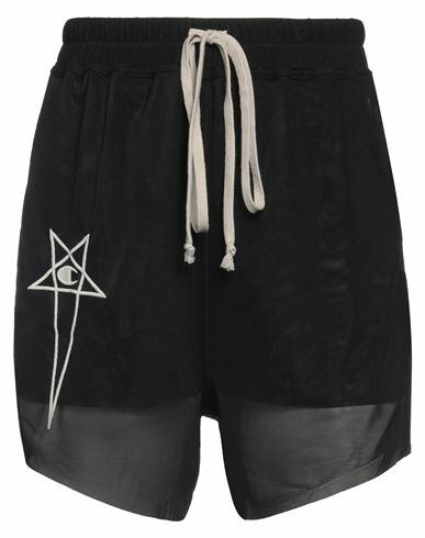 Rick Owens X Champion Woman Shorts & Bermuda Shorts Black Polyamide, Elastane Cover