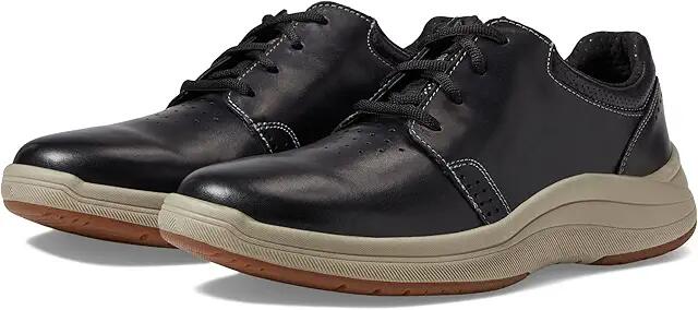 Stacy Adams Lennox Plain Toe Lace-Up Sneaker (Black Smooth) Men's Shoes Cover