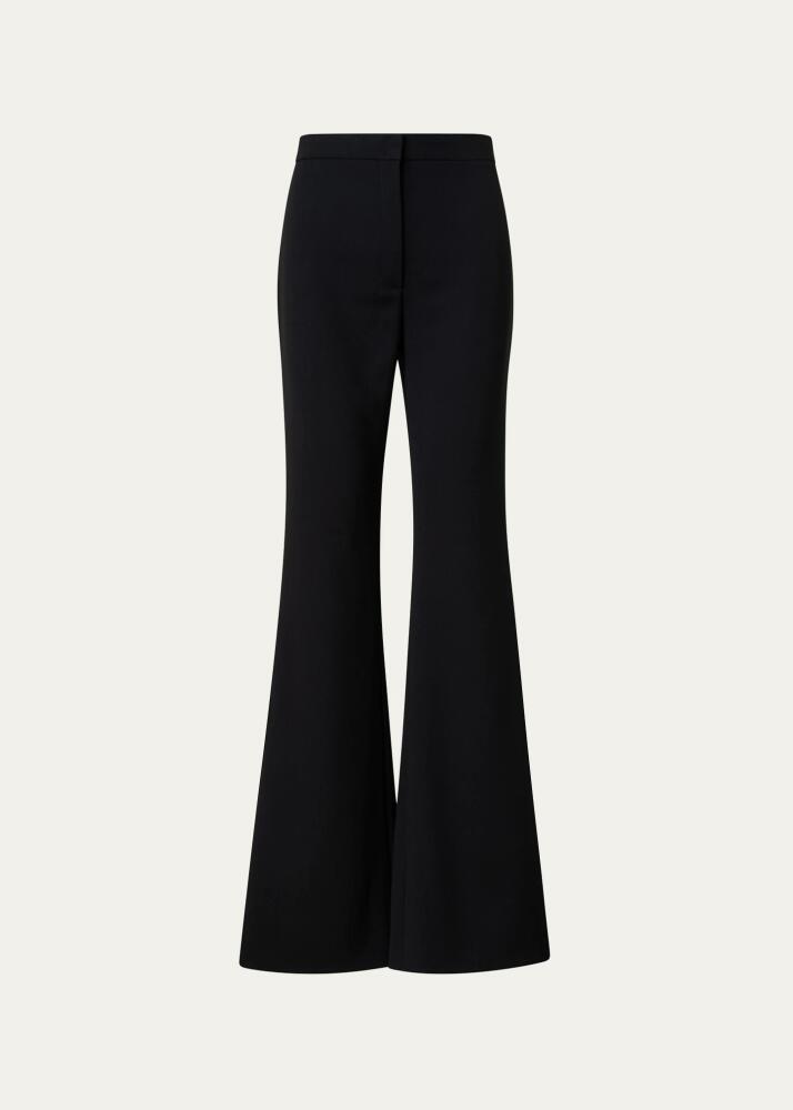 Akris punto Courtney Wool Crepe Bootcut Pants Cover