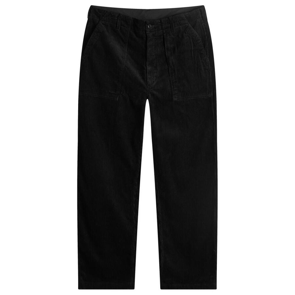 Engineered Garments Men's Fatigue Pant in Black 8W Corduroy Cover