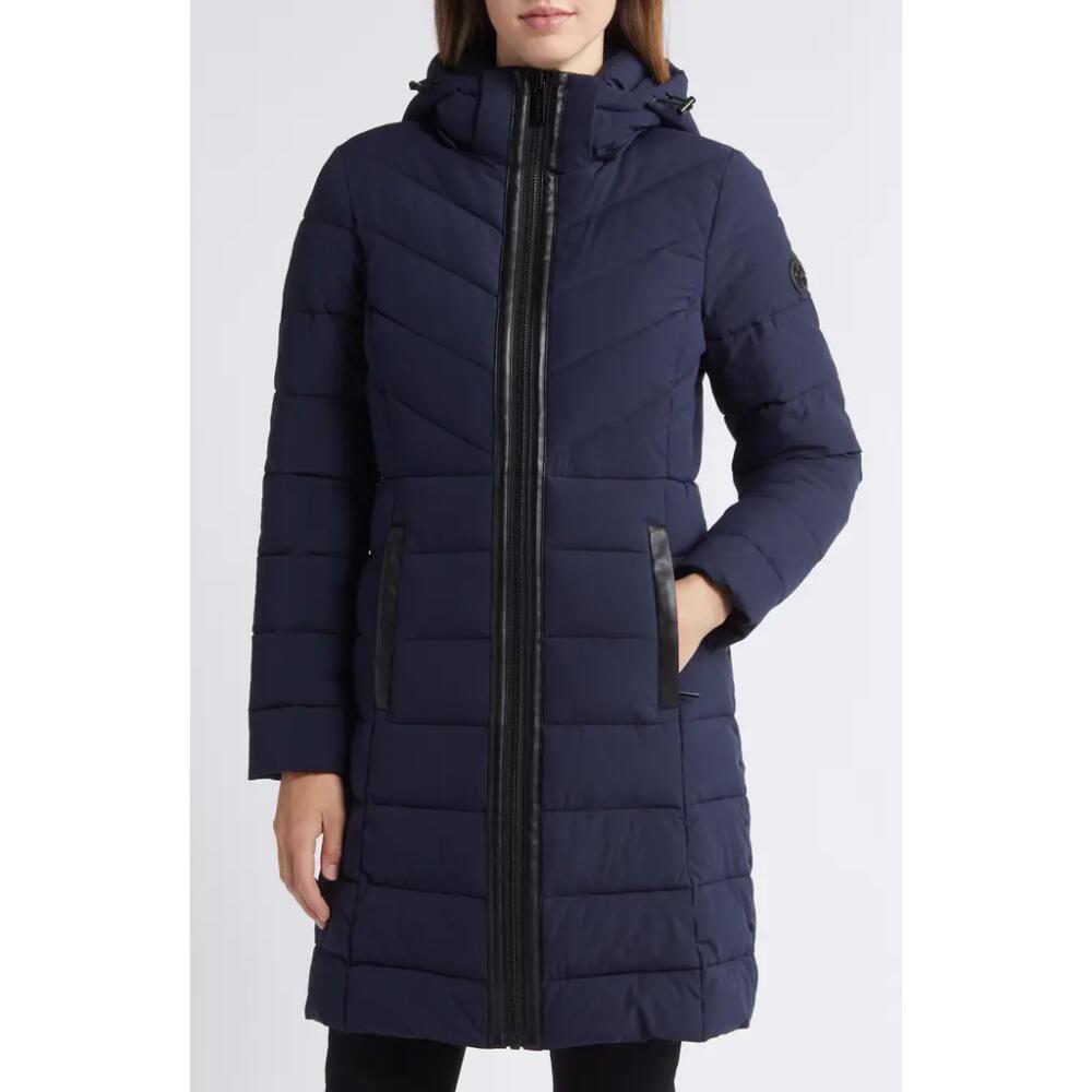 MICHAEL Michael Kors Packable 400 Fill Power Puffer Coat in Admiral Cover