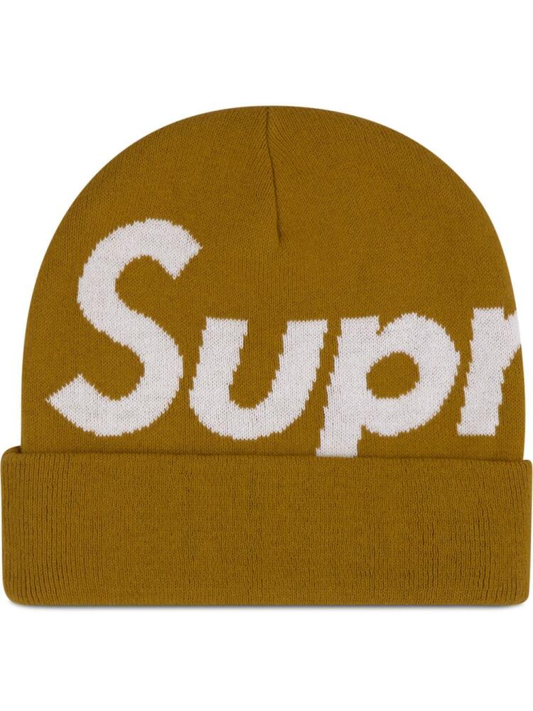 Supreme Big Logo beanie - Yellow Cover