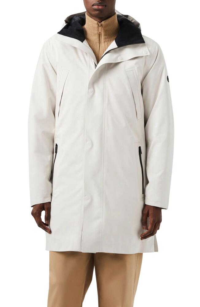 AlphaTauri Koov Taurobran Waterproof Hooded Parka in Chalk Cover