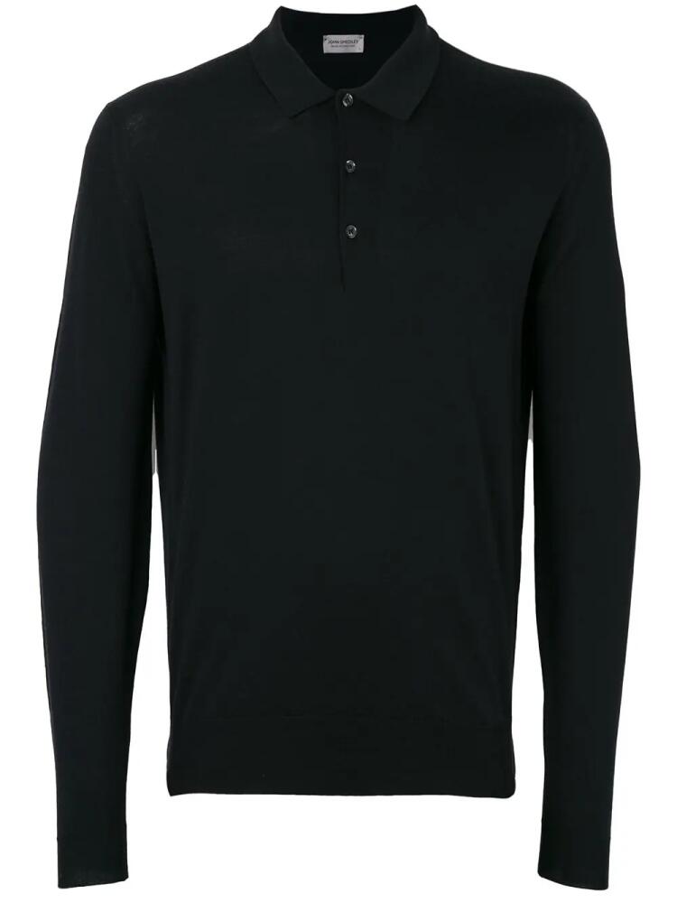 John Smedley Belper polo sweater - Black Cover