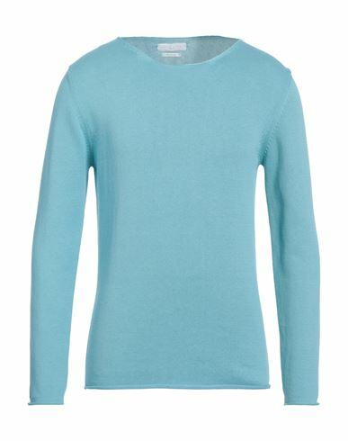 Daniele Fiesoli Man Sweater Sky blue Cotton Cover