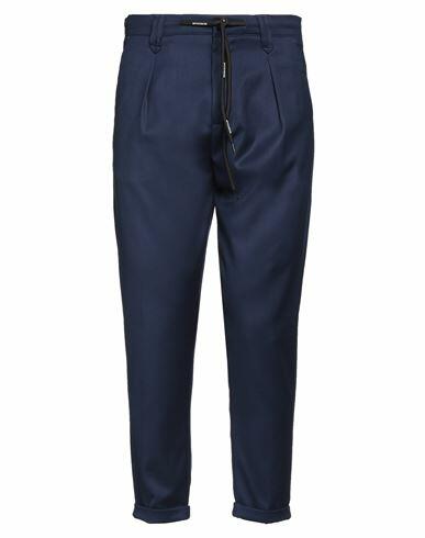 Officina 36 Man Pants Navy blue Polyester, Viscose, Elastane Cover