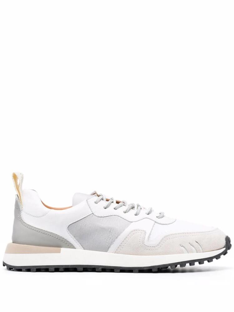 Buttero panelled design sneakers - White Cover