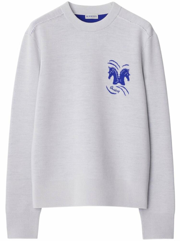 Burberry Mirrored Horse jumper - Grey Cover