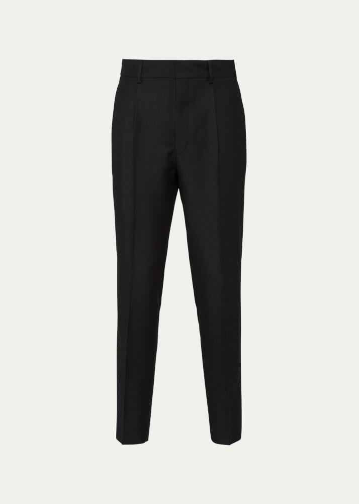 Prada Men's Solid Twill Pants Cover