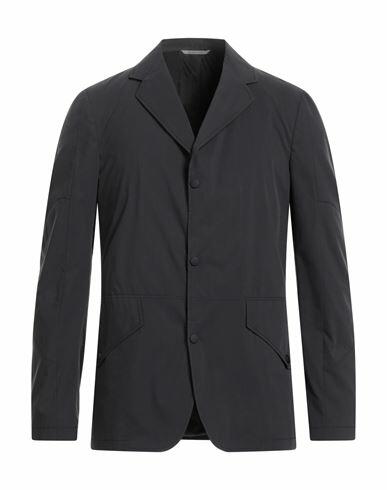 Canali Man Blazer Steel grey Cotton, Polyester Cover