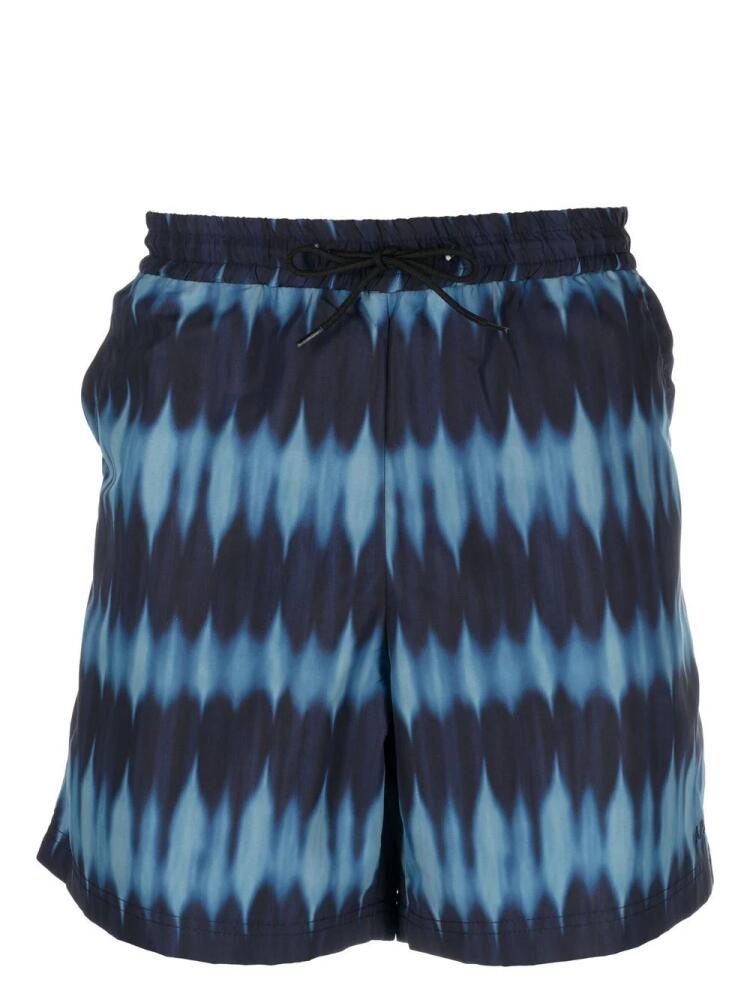 A.P.C. tie-dye swim shorts - Blue Cover