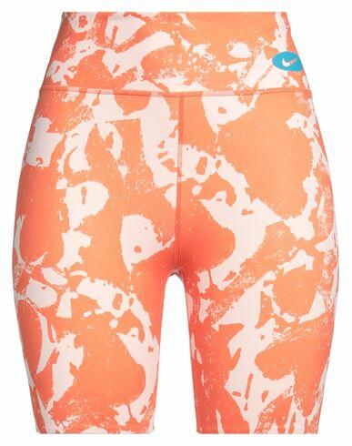 Nike Woman Leggings Orange Polyester, Elastane Cover