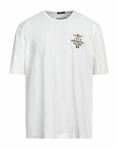 Aeronautica Militare Man T-shirt White Cotton Cover