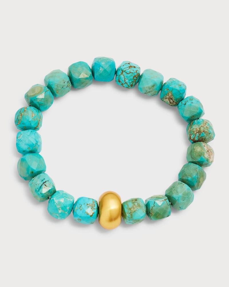 NEST Jewelry Turquoise Magnesite Stretch Bracelet Cover