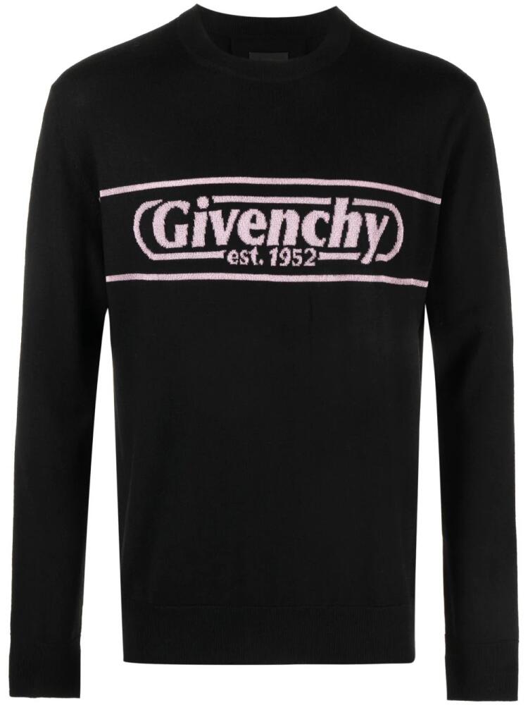 Givenchy logo-intarsia wool jumper - Black Cover