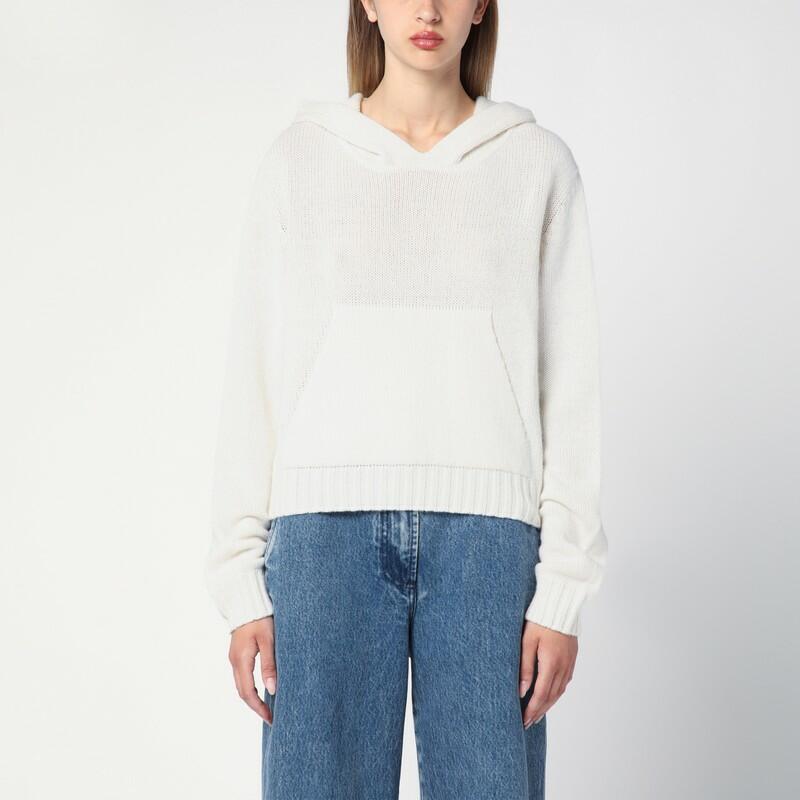 Palm Angels White wool-blend sweater Cover