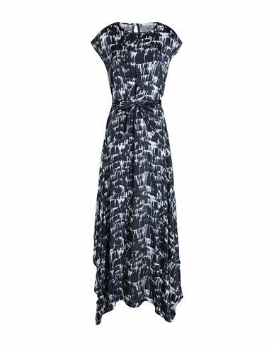 Peserico Woman Maxi dress Midnight blue Viscose, Cupro Cover