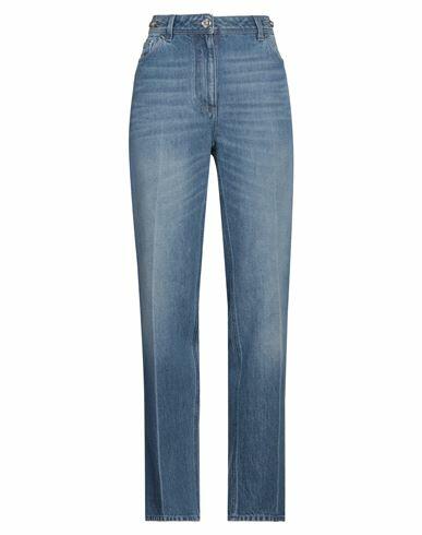 Versace Woman Jeans Blue Cotton Cover