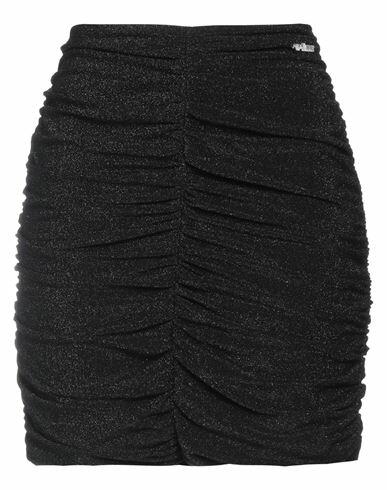 Gaëlle Paris Woman Mini skirt Black Viscose, Polyester, Polyamide, Elastane Cover