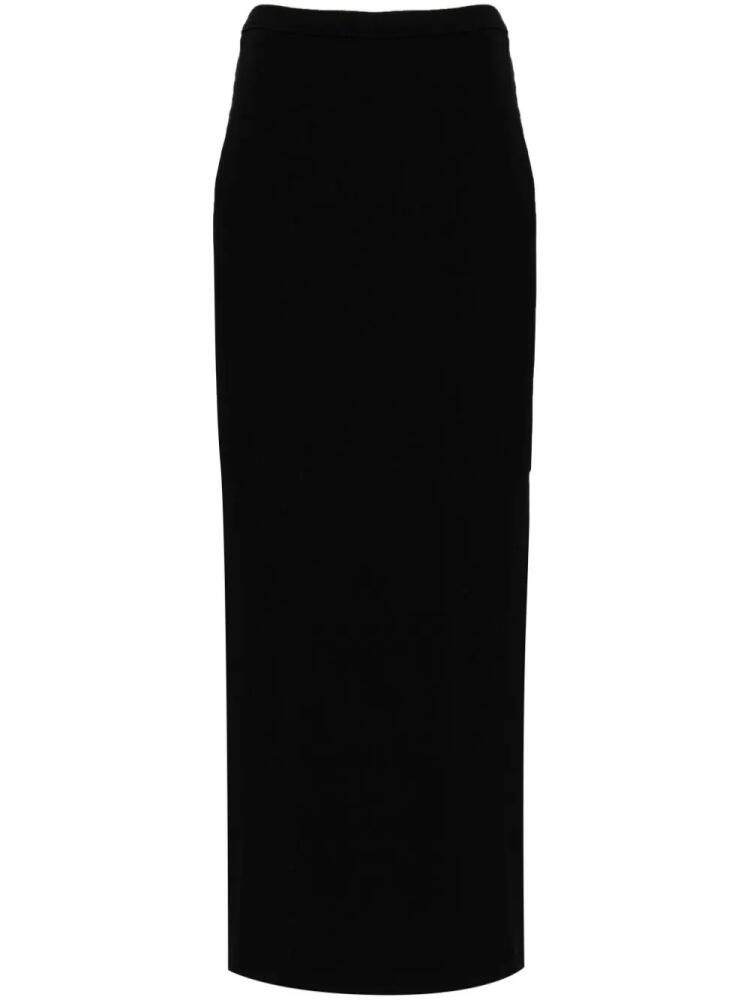 Alexander Wang logo-embossed cotton maxi skirt - Black Cover