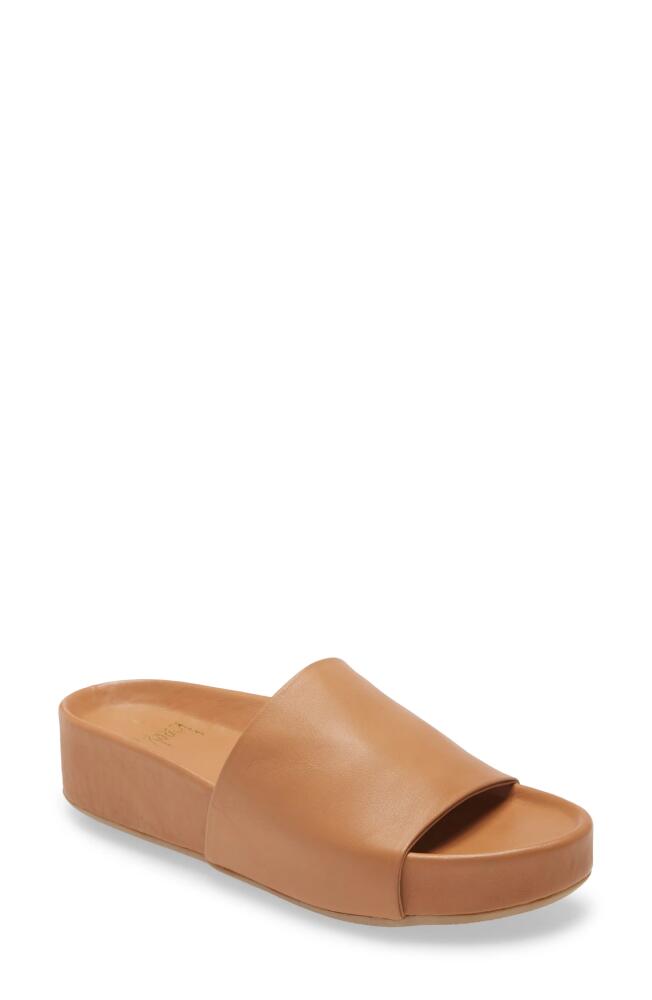 Beek Pelican Platform Slide Sandal in Honey/Honey Cover