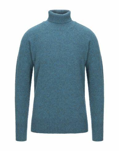 Doppiaa Man Turtleneck Deep jade Virgin Wool Cover