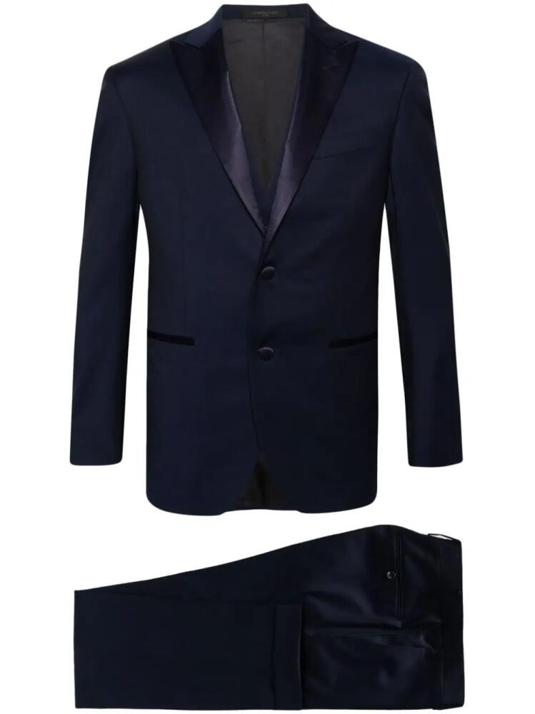 Corneliani single-breasted virgin-wool suit - Blue Cover