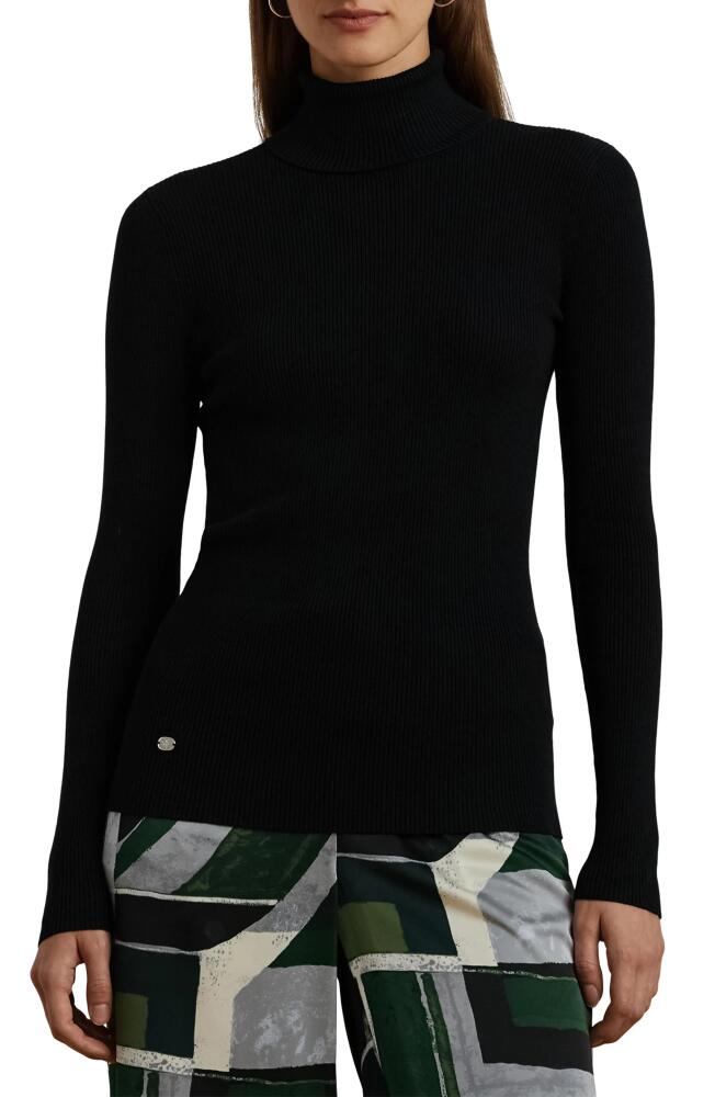 Lauren Ralph Lauren Ribbed Turtleneck Sweater in Polo Black Cover