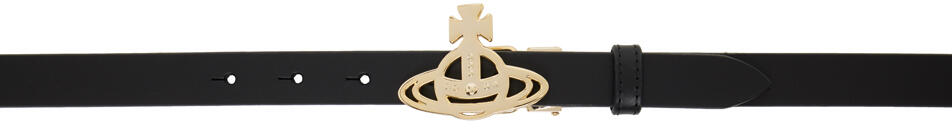 Vivienne Westwood Black Small Line Orb Buckle Belt Cover