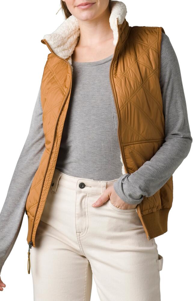 prAna Elsa Water Repellent Vest in Camel Cover