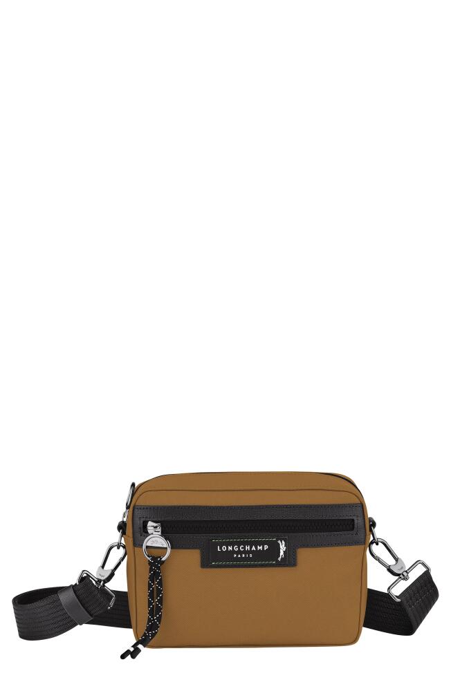 Longchamp Le Pliage Energy Green District Recycled Canvas Camera Bag in Tobacco Cover