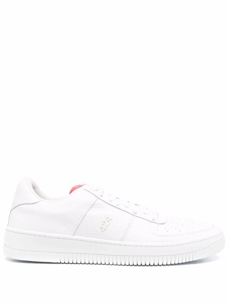 424 low-top leather sneakers - White Cover