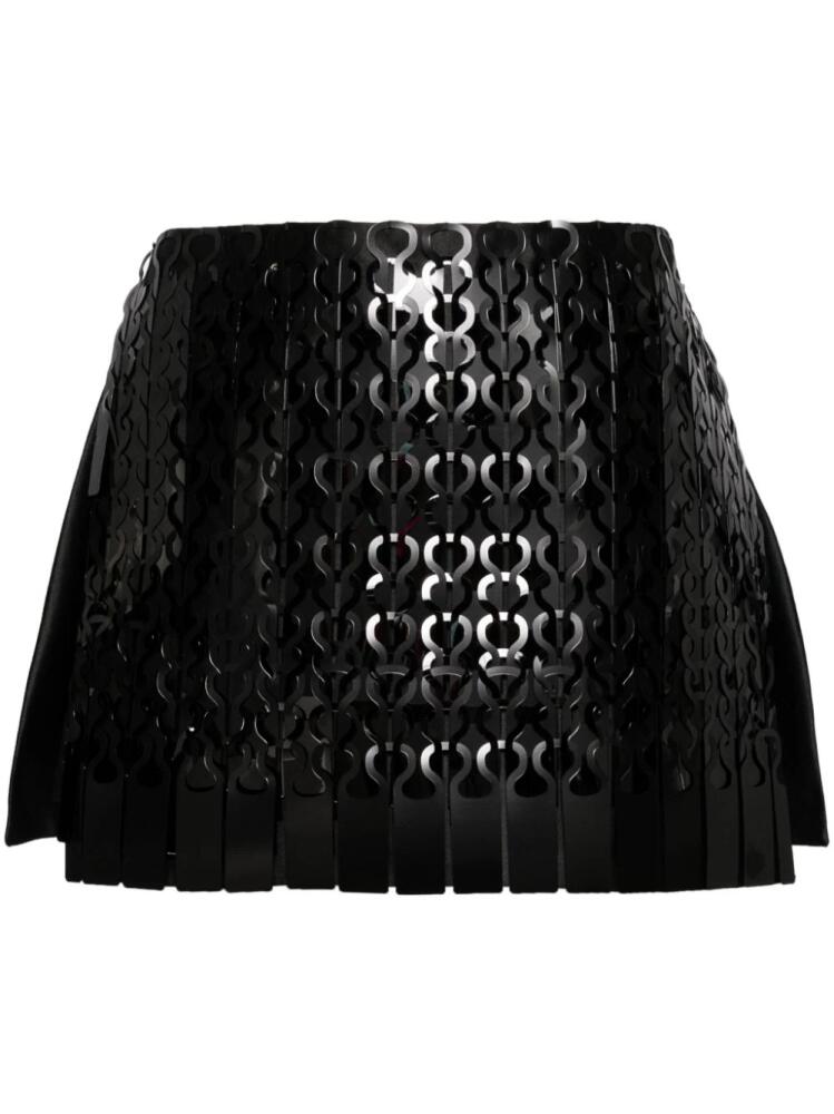 Isabel Sanchis vinyl mini shorts - Black Cover