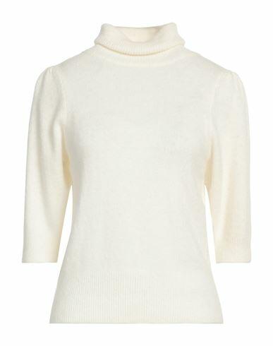 Diana Gallesi Woman Turtleneck White Acrylic, Polyamide, Alpaca wool Cover