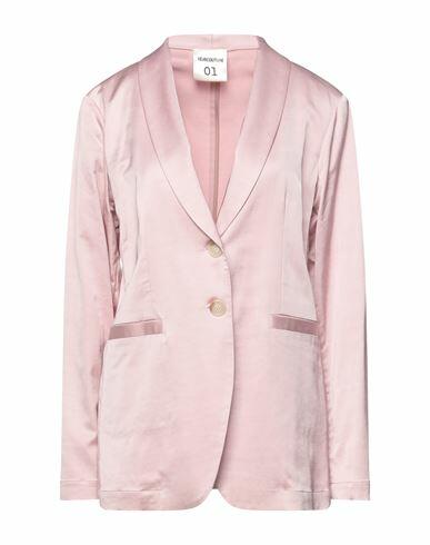 Semicouture Woman Blazer Pink Viscose, Cotton, Silk, Elastane Cover