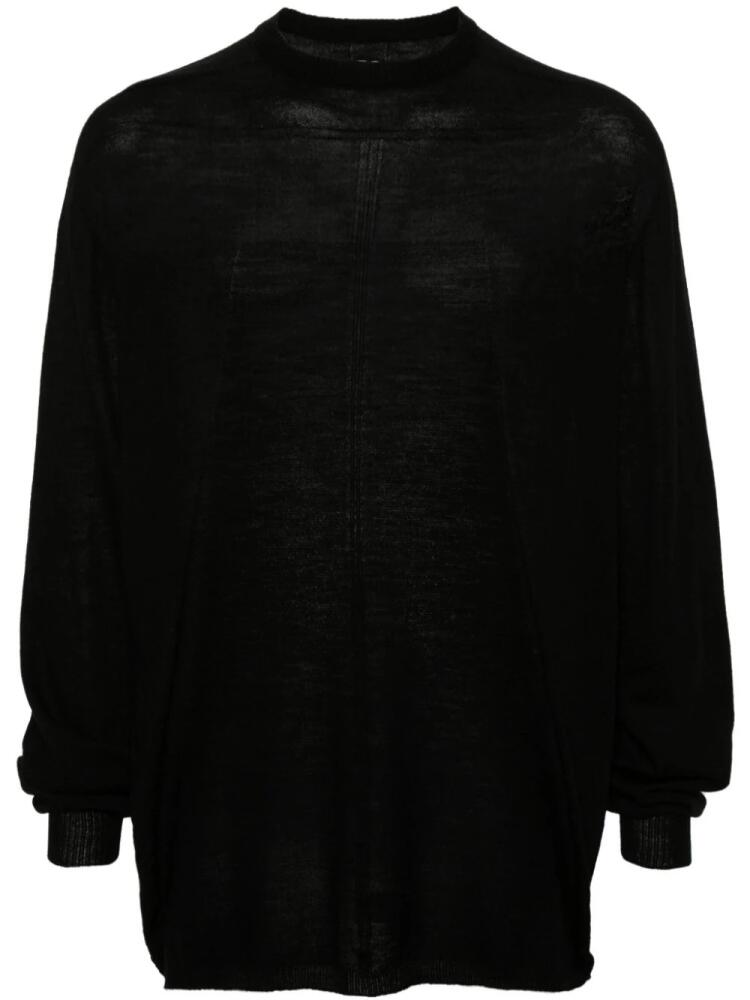 Rick Owens Oversized Level virgin wool jumper - Black Cover