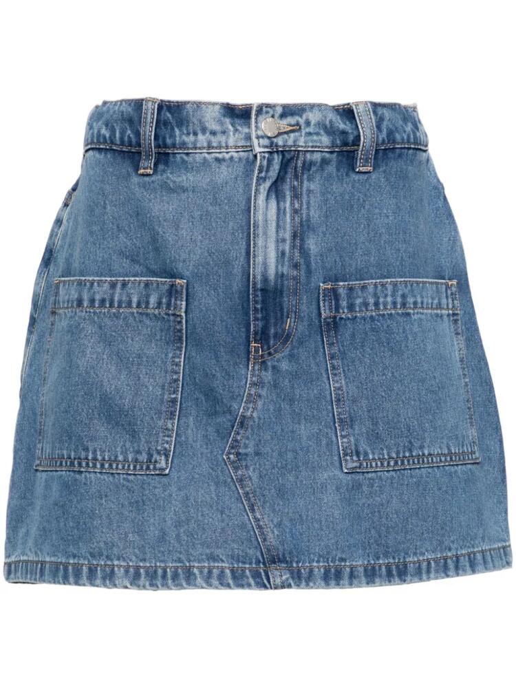 izzue logo-patch denim shorts - Blue Cover