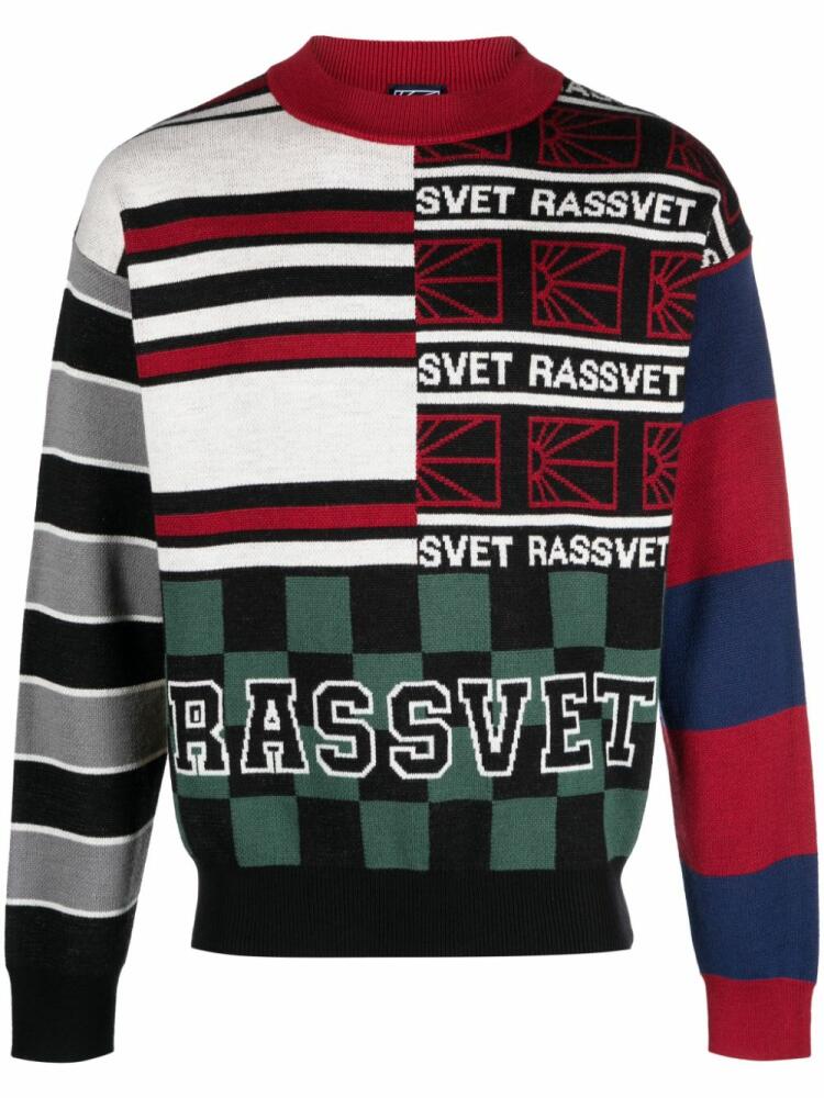 RASSVET intarsia-knit wool-blend jumper - Black Cover