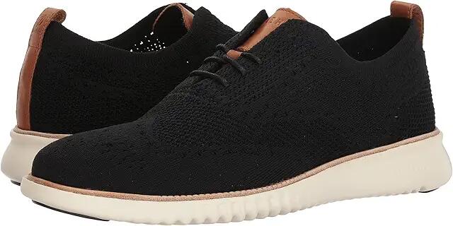 Cole Haan 2.Zerogrand Stitchlite Oxford (Black/Ivory) Men's Shoes Cover