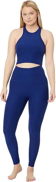 Beyond Yoga Spacedye Caught In The Midi High-Waisted Legging (Deep Ocean Heather) Women's Casual Pants Cover