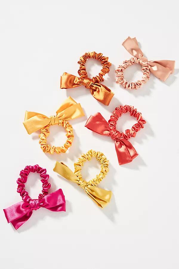 By Anthropologie Satin Bow Hair Ties, Set of 6 Cover