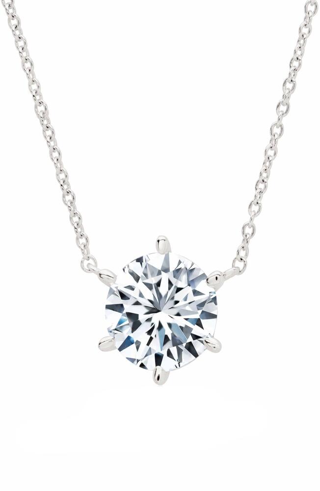 Crislu Cubic Zirconia Pendant Necklace in Platinum Cover