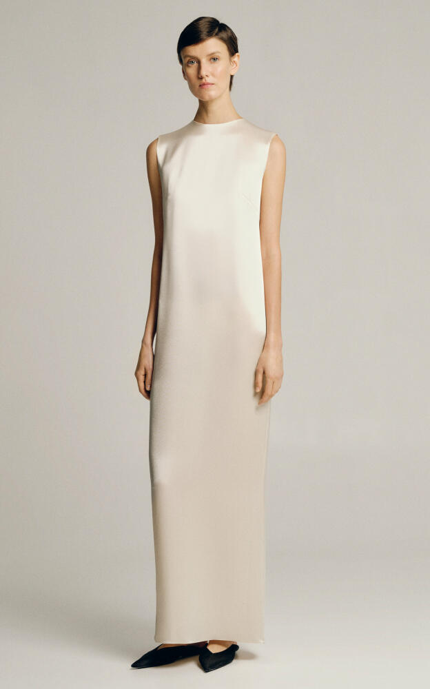 Sophie et Voila - Satin Maxi Dress - Ivory Cover