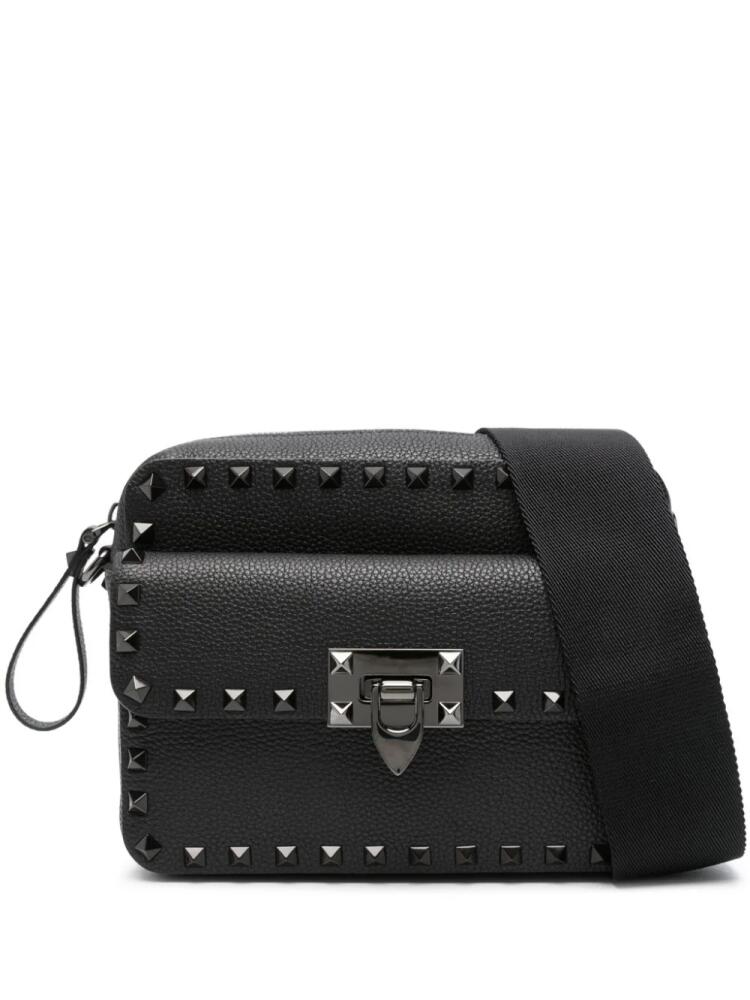 Valentino Garavani Rockstud-embellished messenger bag - Black Cover