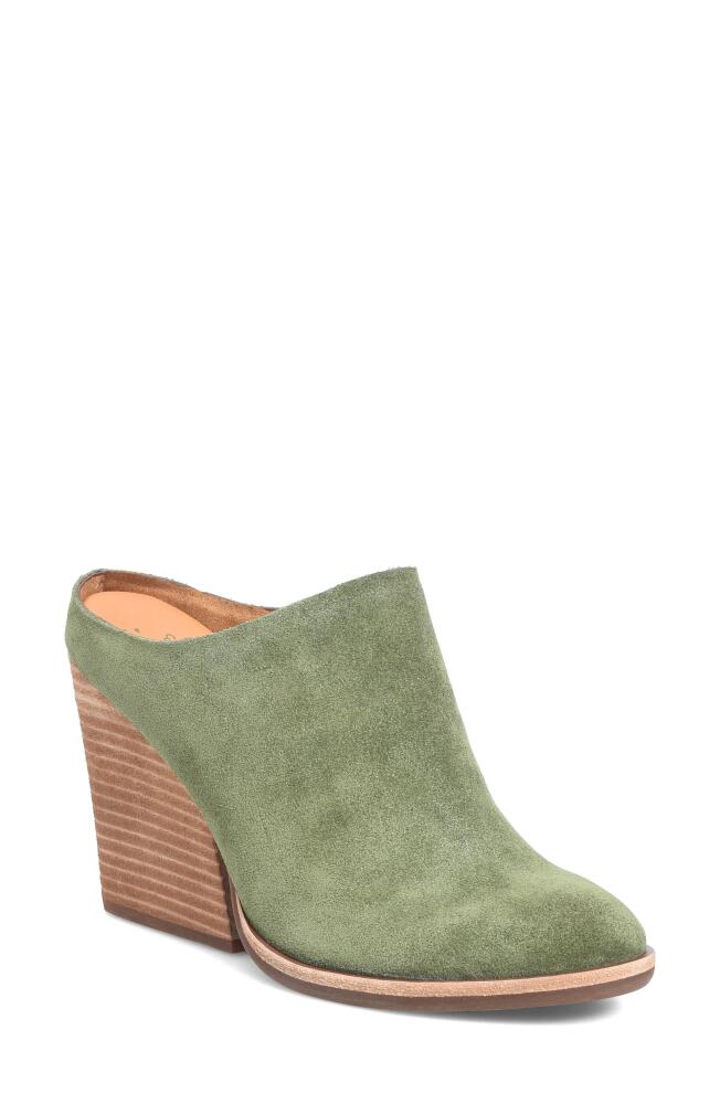 Kork-Ease Challis II Mule in Green Suede Cover